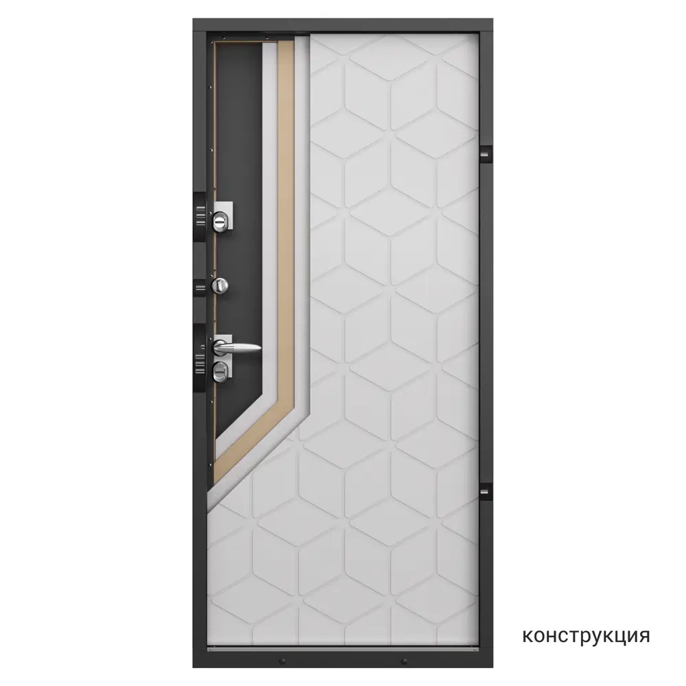 Дверь входная металлическая Норда 880 мм правая цвет арт белый TOREX STLM-2161266 - Вид №17