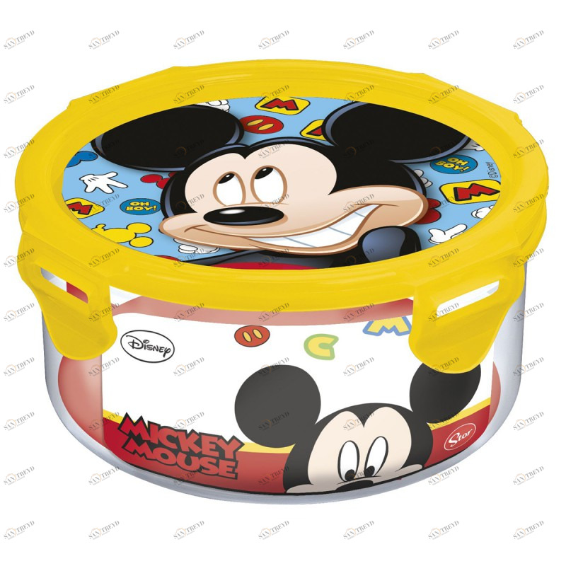 Контейнер пластиковый круглый "Микки Маус. Символы", 550 мл STOR МИККИ МАУС 335655 Желтый Santreyd 