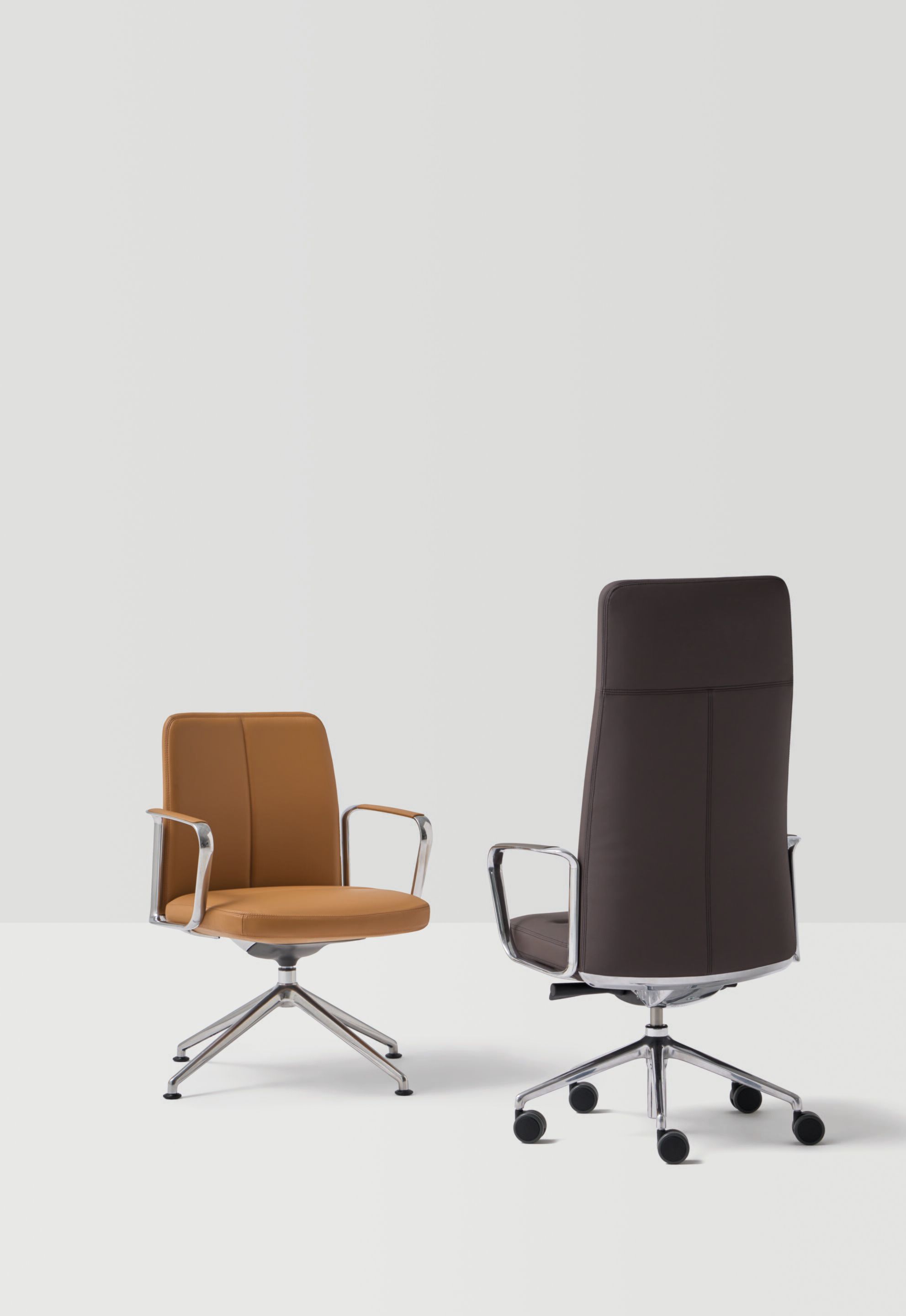 5-спицевое кожаное вращающееся офисное кресло с высокой спинкой INCLASS ZenPro ARCH-00120578 - Вид №2