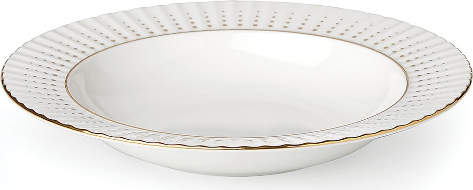 10613194 Lenox Тарелка суповая Lenox "Золотой водопад" 23см Фарфор костяной 