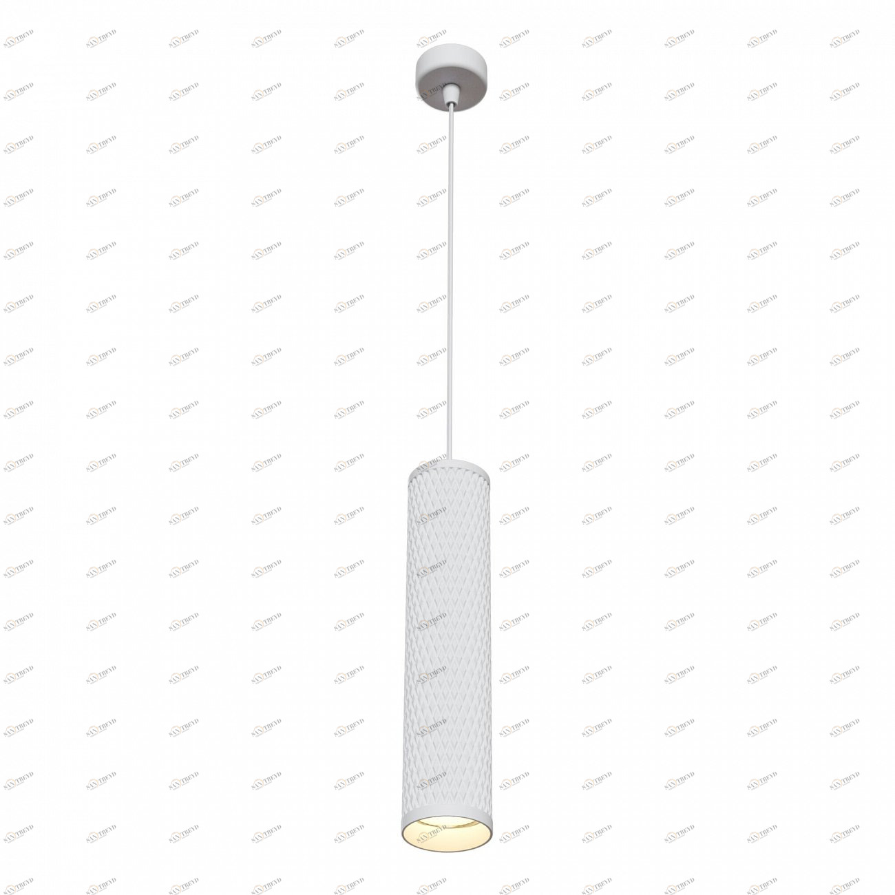 Светильник потолочный галогеновый с металлическим плафоном 180 см белый Shelby P038PL-01W TECHNICAL PENDANT 00-3957099 Белый 