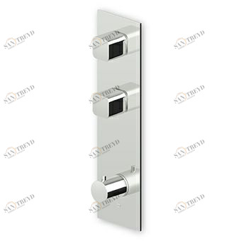 ZIN660 - R97821 Встраиваемый термостатический смеситель для душа 1/2 "с двумя запорными кранами. Zucchetti Jingle 