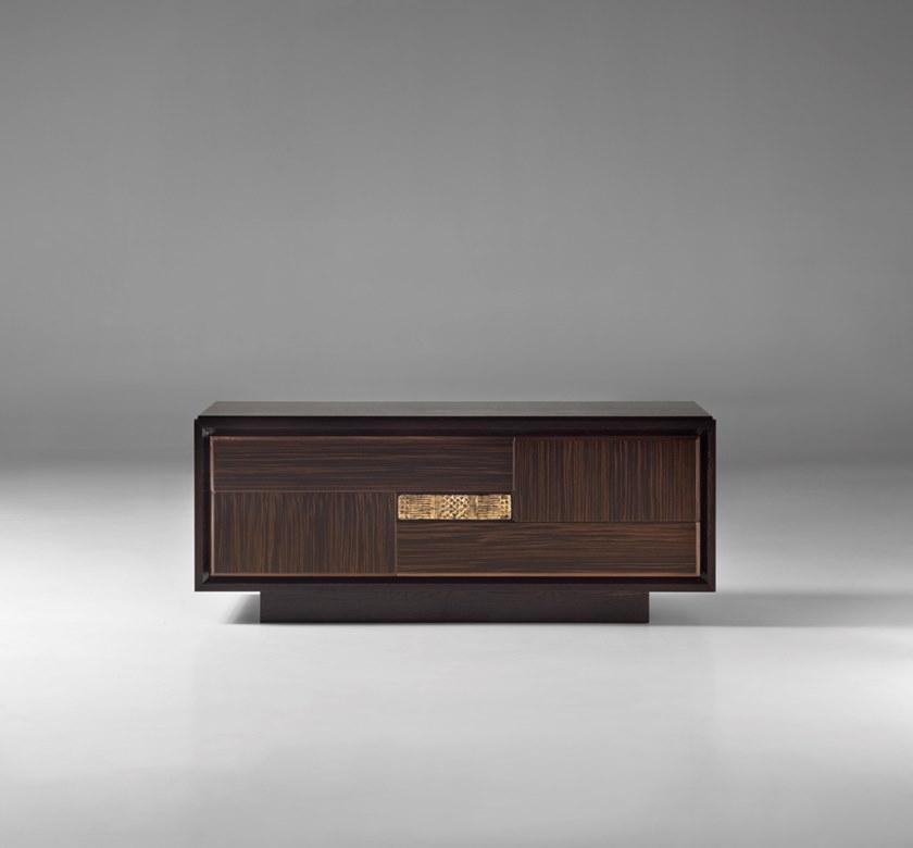 Arte Brotto Низкая деревянная тумба под ТВ с ящиками Segreti S1290 - Вид №1