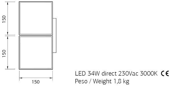 ENGI Настенный светильник из алюминия Armonia Enar2 - Вид №3