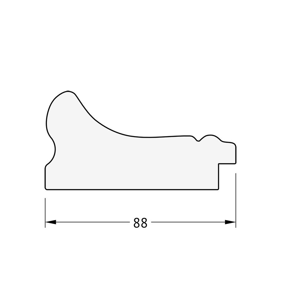 BY 3793 Зеркало в багетной раме - хамелеон 88 mm EVOFORM Octagon - Вид №3
