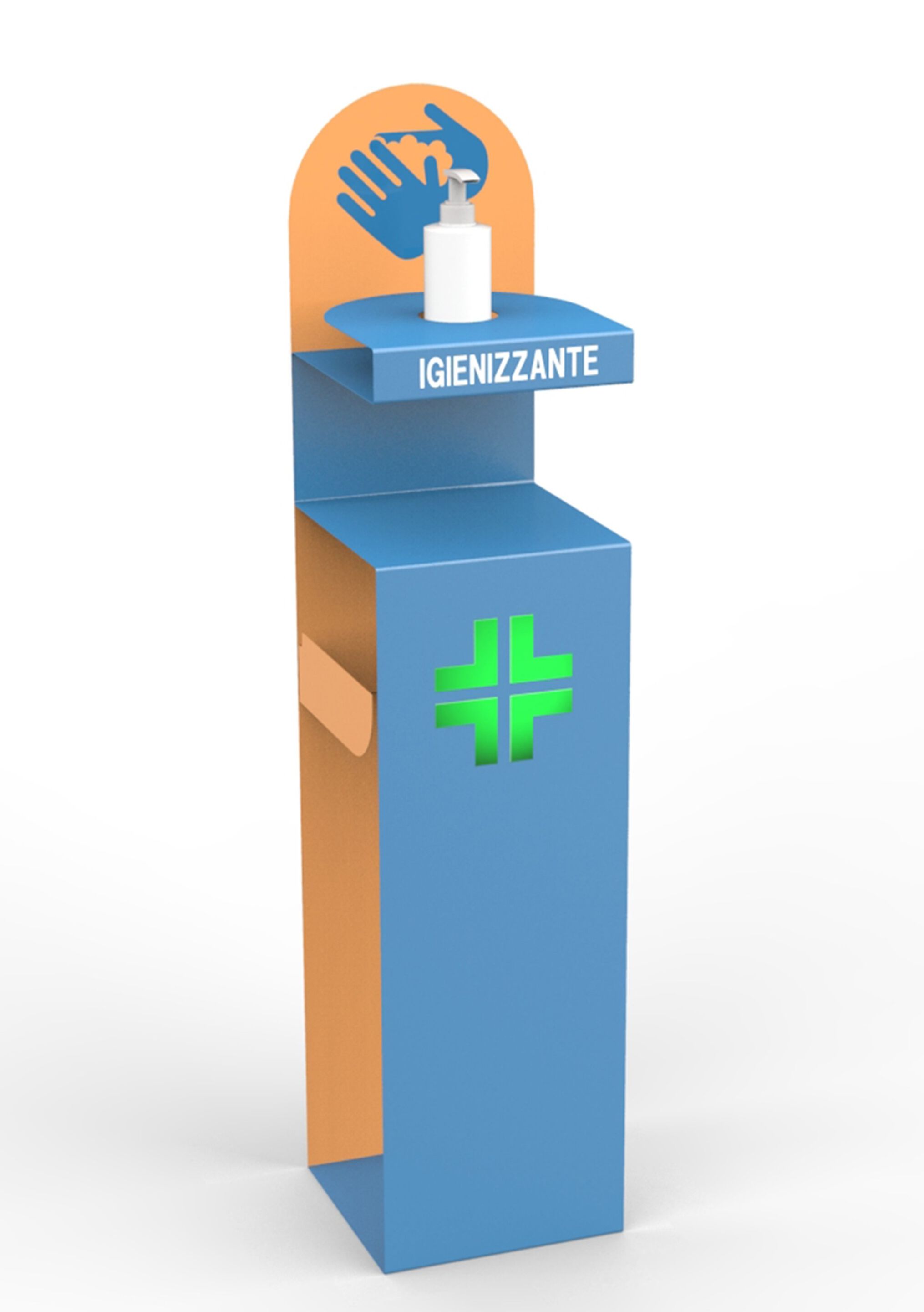 Металлический дезинфицирующий дозатор геля CITYSì SANISTAND ARCH-00123641 - Вид №1