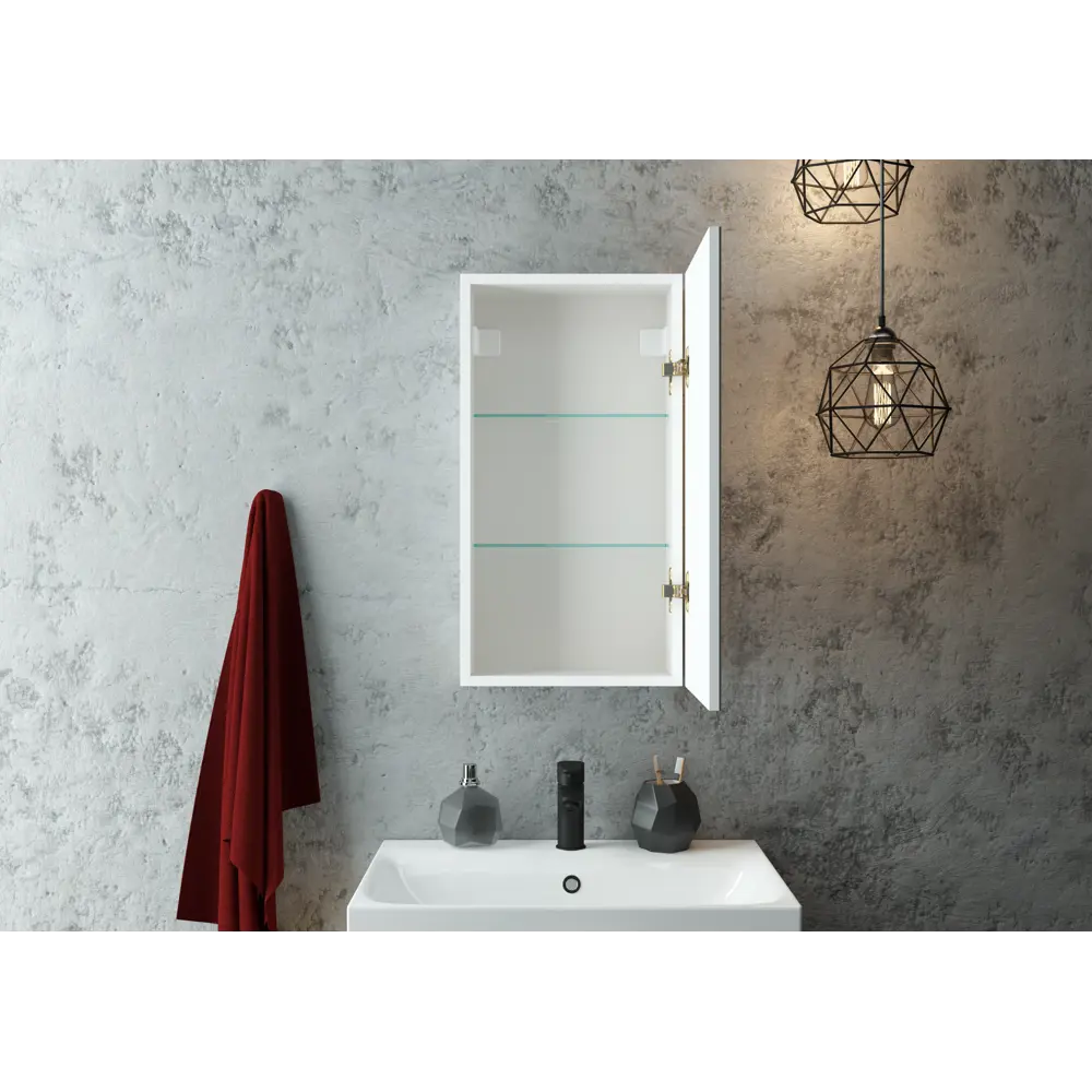 Santreyd Montero White — зеркальный шкаф с LED-подсветкой для ванной 83076655 STLM-0038903 - Вид №11