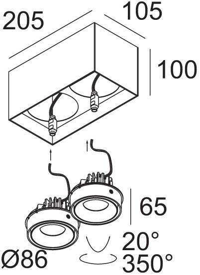 Delta Light Многофункциональный светодиодный потолочный светильник Grid on sun-id-1453151 - Вид №3
