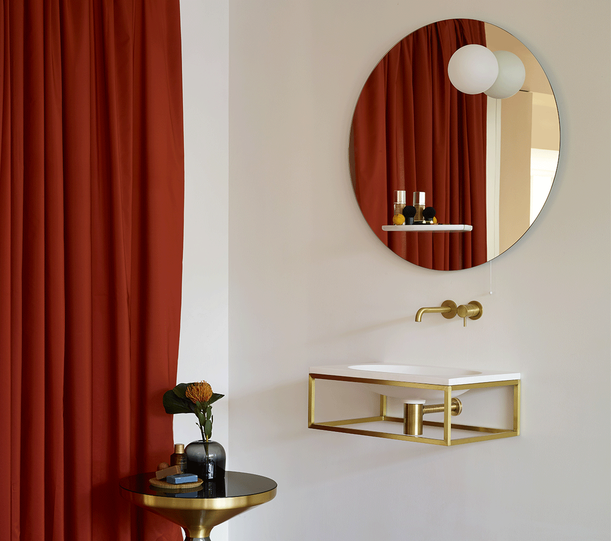 gs1ot-ss Подвесная раковина настенная прямоугольная Ex.T Frame бронзовая - Вид №2