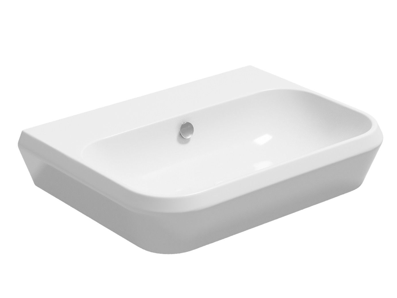 Керамическая одиночная прямоугольная раковина GSG Ceramic Design Cruise ARCH-00108571 - Вид №4