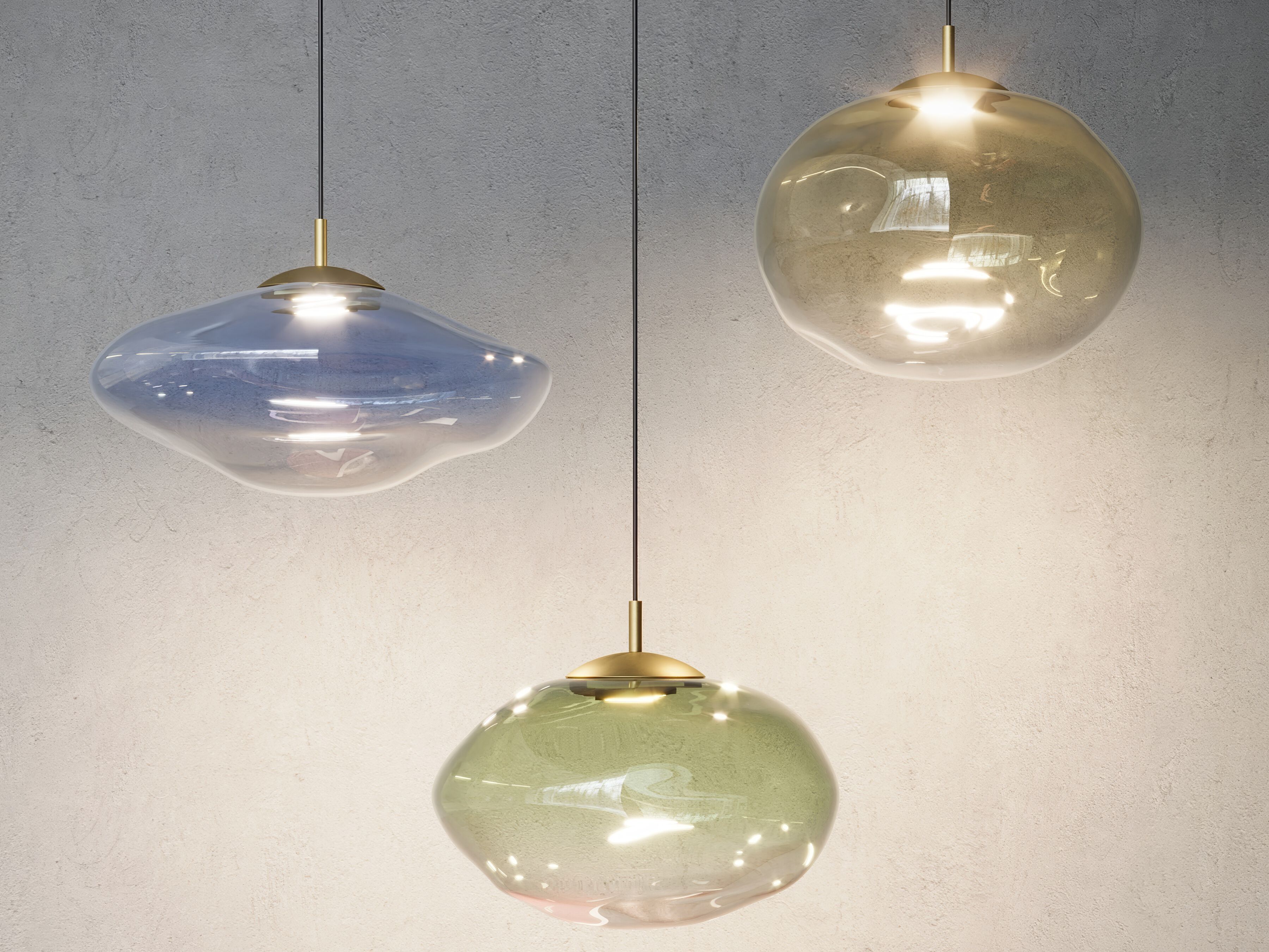 Подвесной светильник из дутого стекла Cangini & Tucci Mark ARCH-00093794