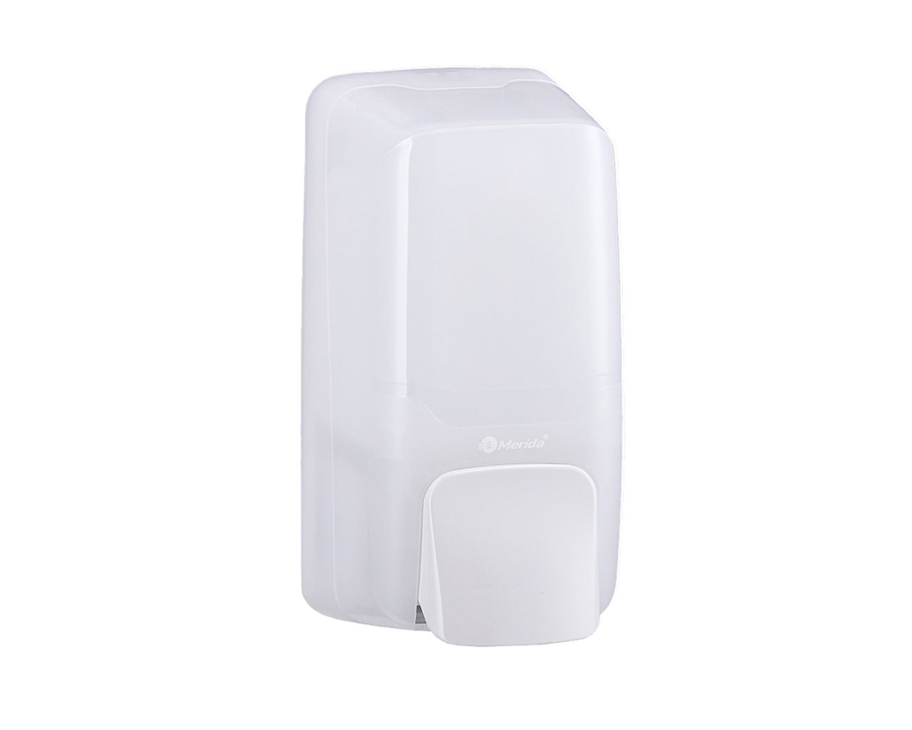 DHB102 Дозатор для жидкого мыла HARMONY MINI, емкость бака 500 мл, пластик, прозрачный белый Merida 
