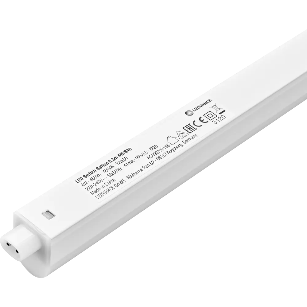 Светильник линейный светодиодный Ledvance LED Switch Batten 313 мм 4 Вт теплый белый свет STLM-2069197 - Вид №2