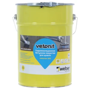 Гидроизоляционное битумное покрытие для кровли Vetonit Weber.tec 905 10 л