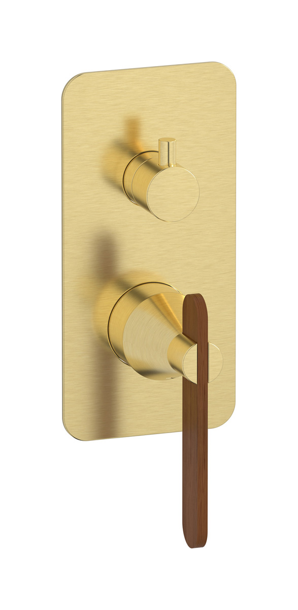 Внешние части встроенного в стену смесителя на 3 потребителя WE ARE IB ol394cs Brushed Pale Gold Soho