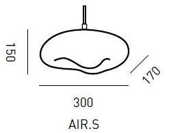 ELOA Настольная лампа с прямым светом ручной работы из дутого стекла Airisi Air.s - Вид №1