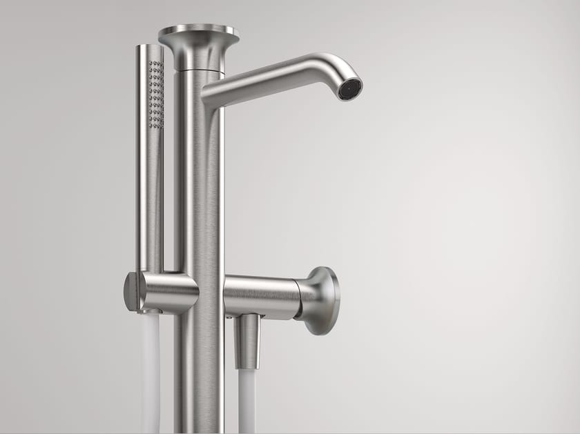 Смеситель для ванны из нержавеющей стали с ручным душем Zazzeri JKZ ARCH-00088369