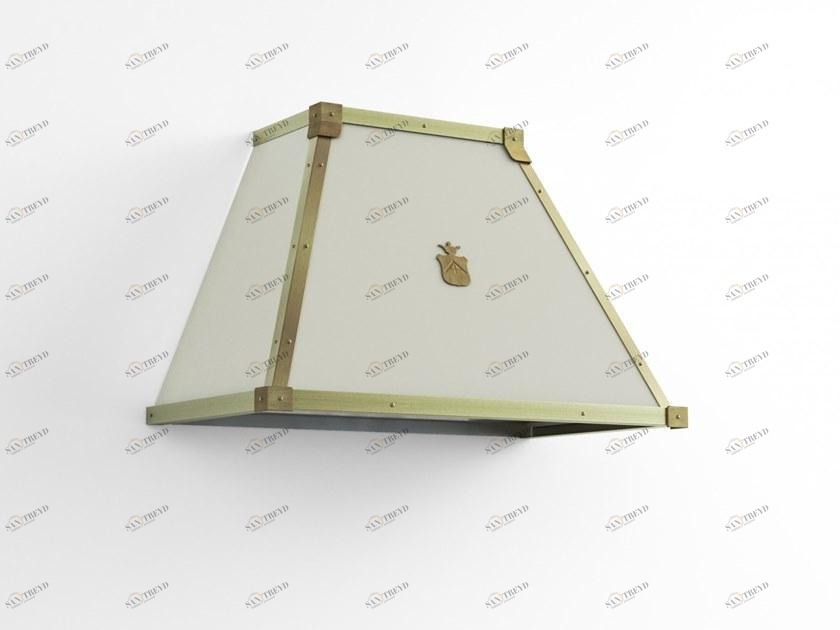 Officine Gullo Настенная металлическая вытяжка в современном стиле со встроенной подсветкой sun-id-1511724