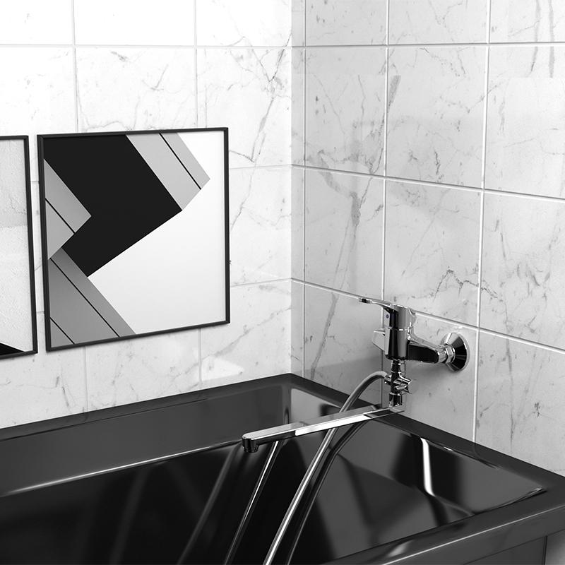 Paini Creta 42CR119CAKM смеситель для ванны с длинным изливом - Вид №1