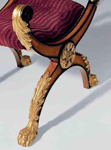 OAK Пуф из красного дерева с обивкой Galleria sun-id-1357993 - Вид №1