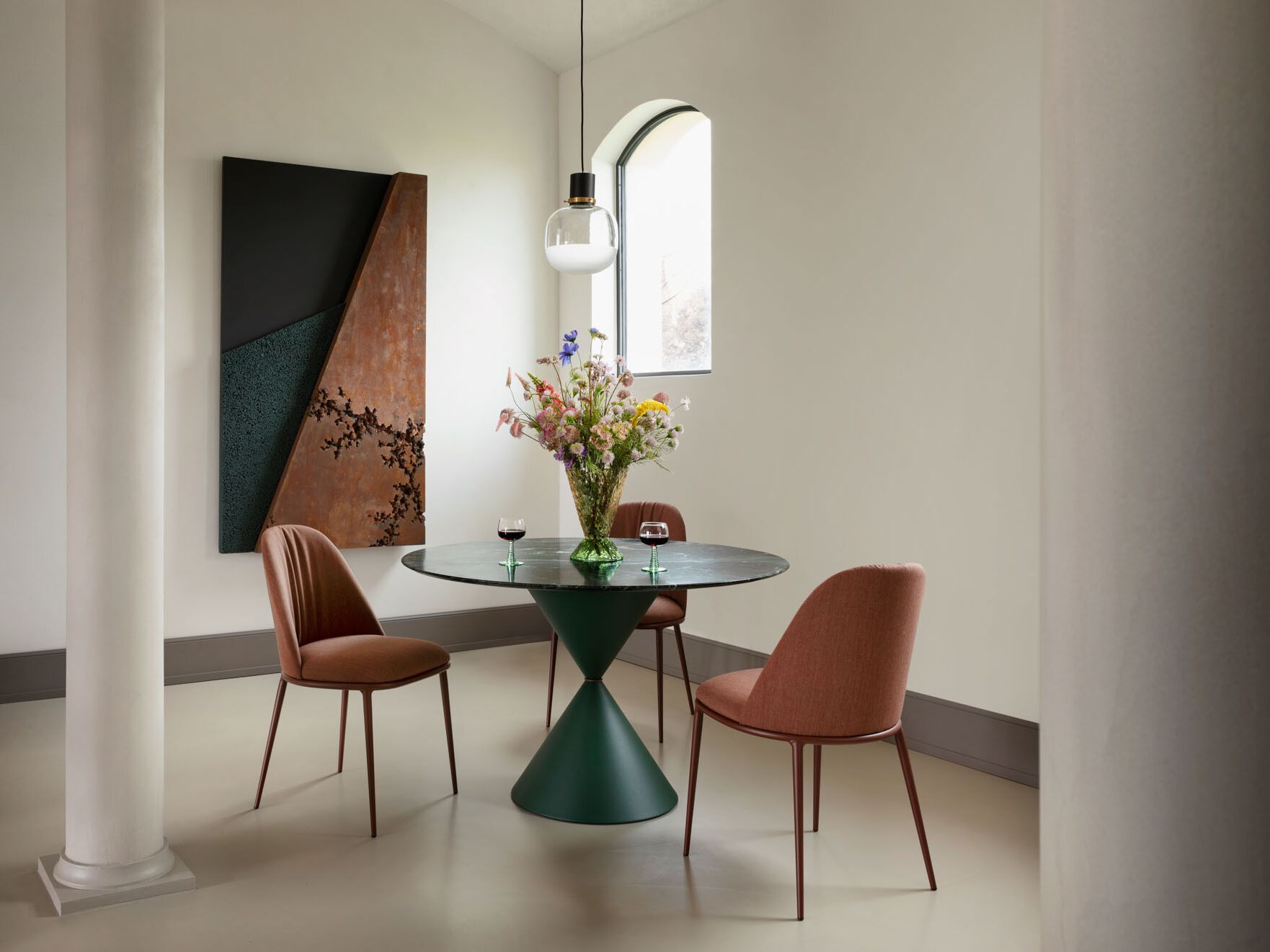 Мягкий стул из ткани Midj ARCH-00027619 - Вид №2