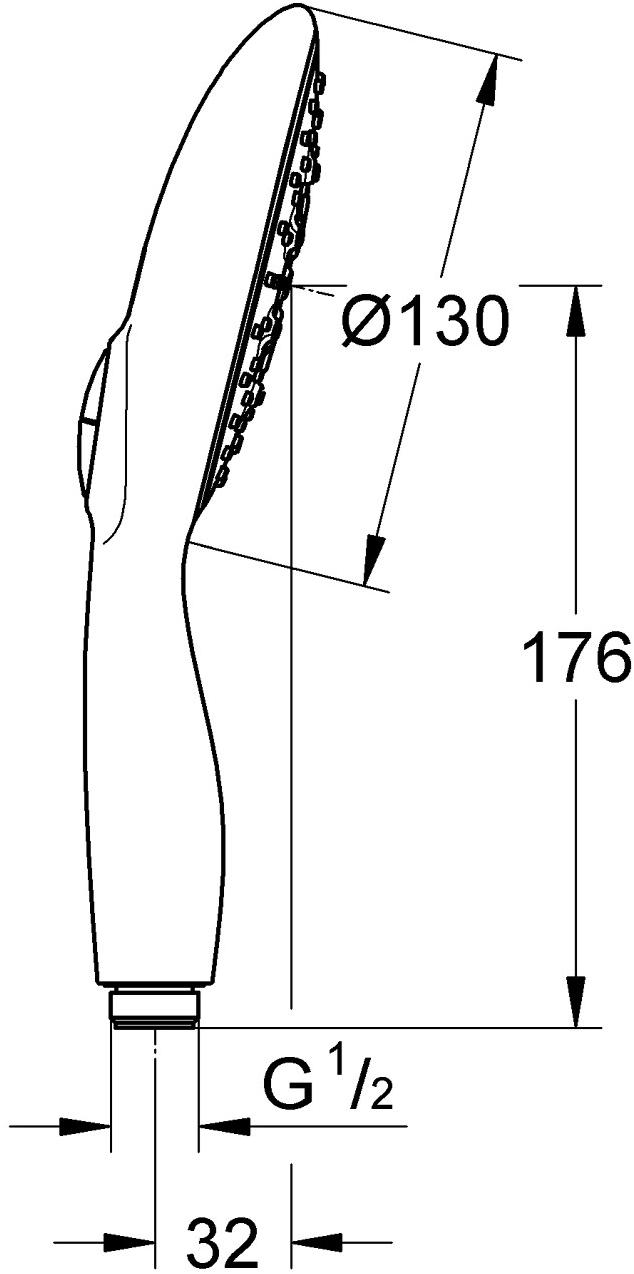 Ручной душ GROHE Power&Soul (4 режима), хром/фисташковый (27672PV0) - Вид №6