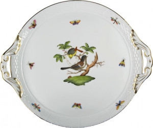 71392 Herend Блюдо для торта с ручками 32см "Ротшильд" Фарфор