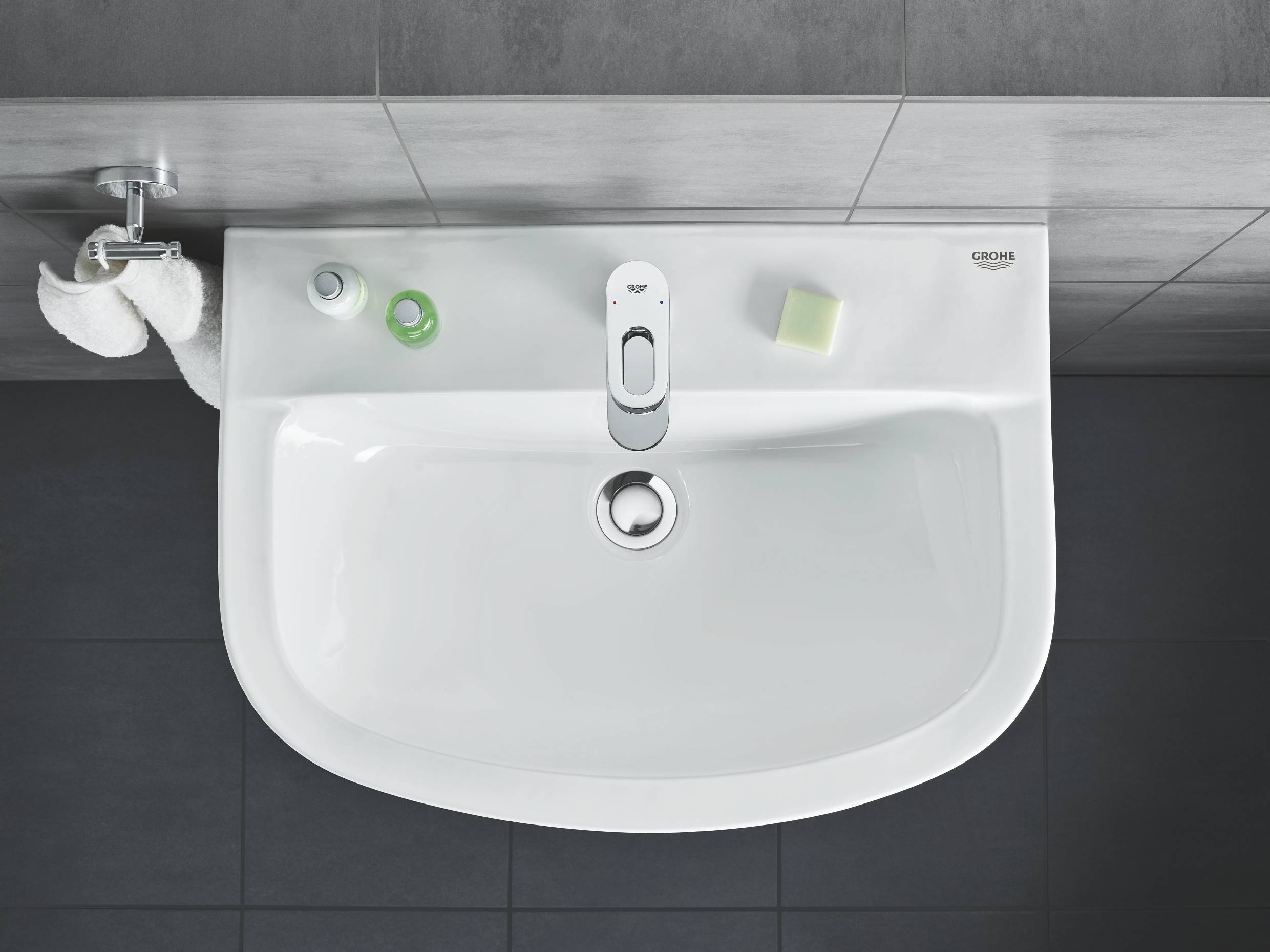 39424000 Подвесная раковина настенная овальная Grohe Bau белая - Вид №3
