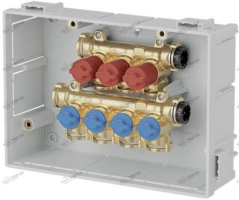 CALEFFI Предварительно собранный коллектор с одиночными перехватами 359 sun-id-1441244