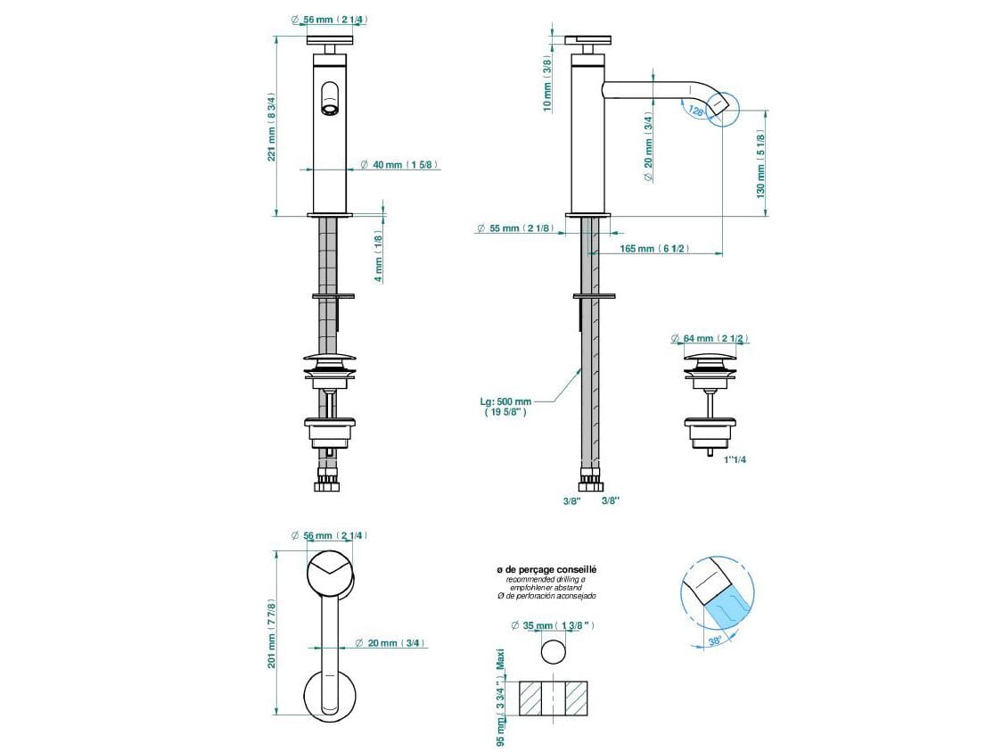 Смеситель для раковины THG Paris Yoko Delta ARCH-00025796 - Вид №1