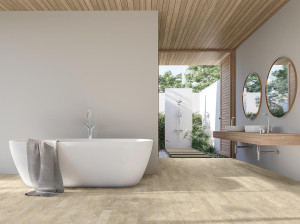 Травертин эффект переработанного ПВХ противоскользящий пол