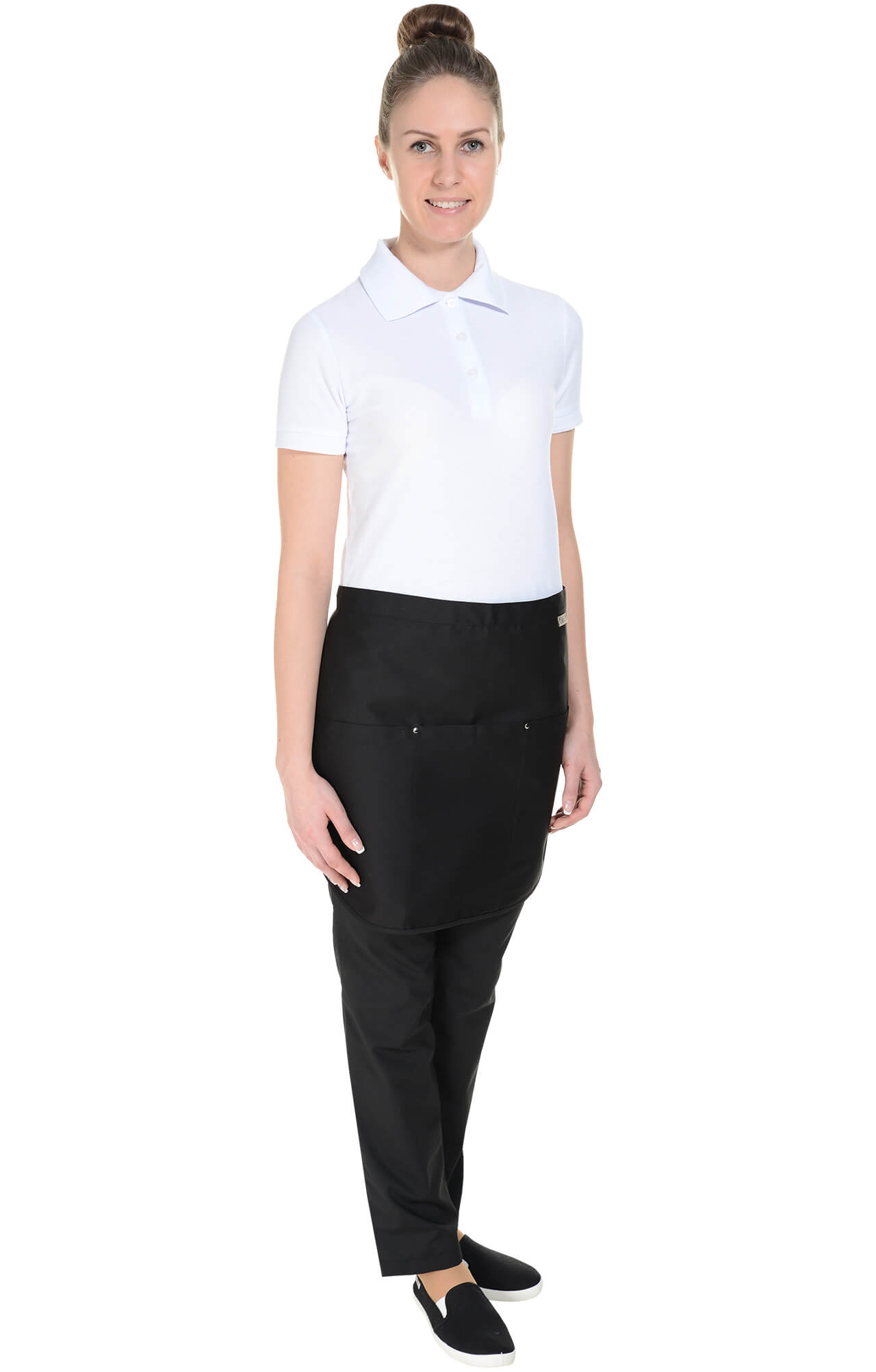 59987 Фартук  укороченный, цвет black RICON  Одежда для официантов  размер  - Вид №11