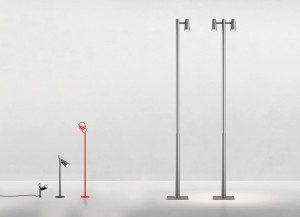 Металлический световой столб