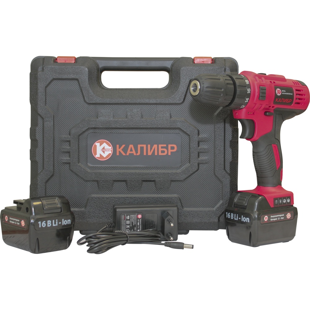 70733 Калибр Аккумуляторная дрель (Li-Ion) ДА-16  - Вид №3