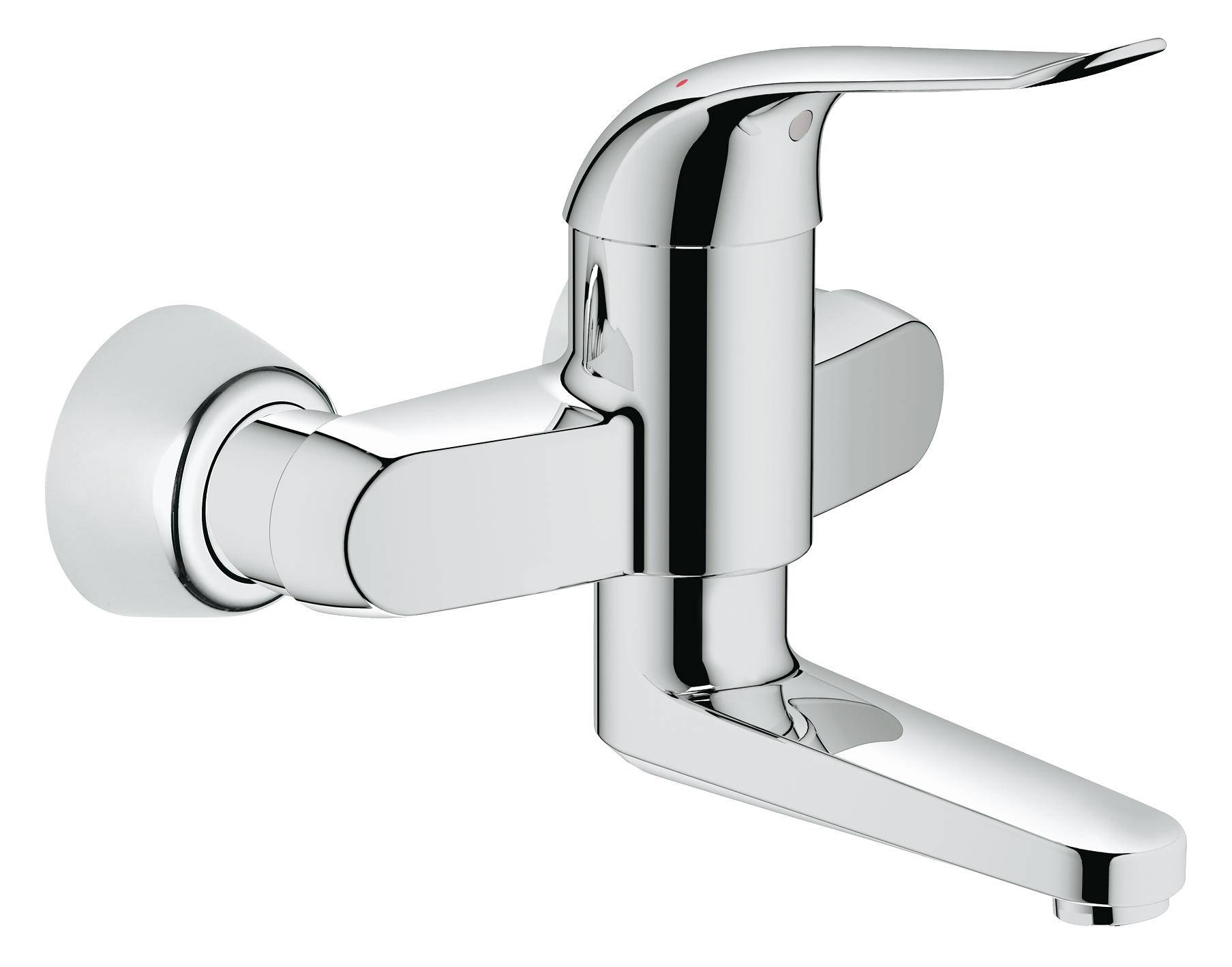 Смеситель для раковины GROHE Euroeco Special (вынос 197 мм, длина рычага 120 мм), хром (32767000)