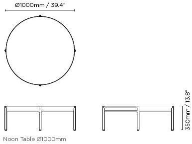 Ross Gardam Низкий круглый деревянный журнальный столик Noon sun-id-1461094 - Вид №8