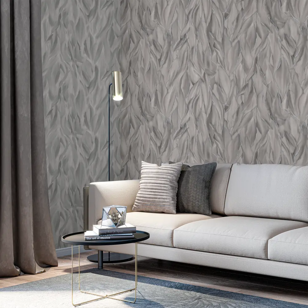 Обои флизелиновые Rumfa серые 1.06 м HC71786-44 83577778 STLM-2089969 PALITRA HOME - Вид №3