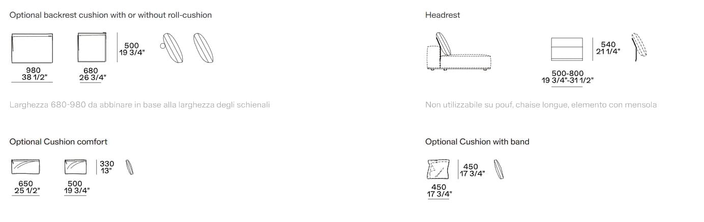 Ткань диван Poliform Westside ARCH-00056717 - Вид №7