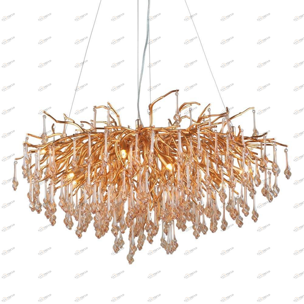 Подвесная люстра Omnilux Asiago OML-85303-10 OMNILUX ДИЗАЙНЕРСКИЕ, ASIAGO 278910 Золотой 
