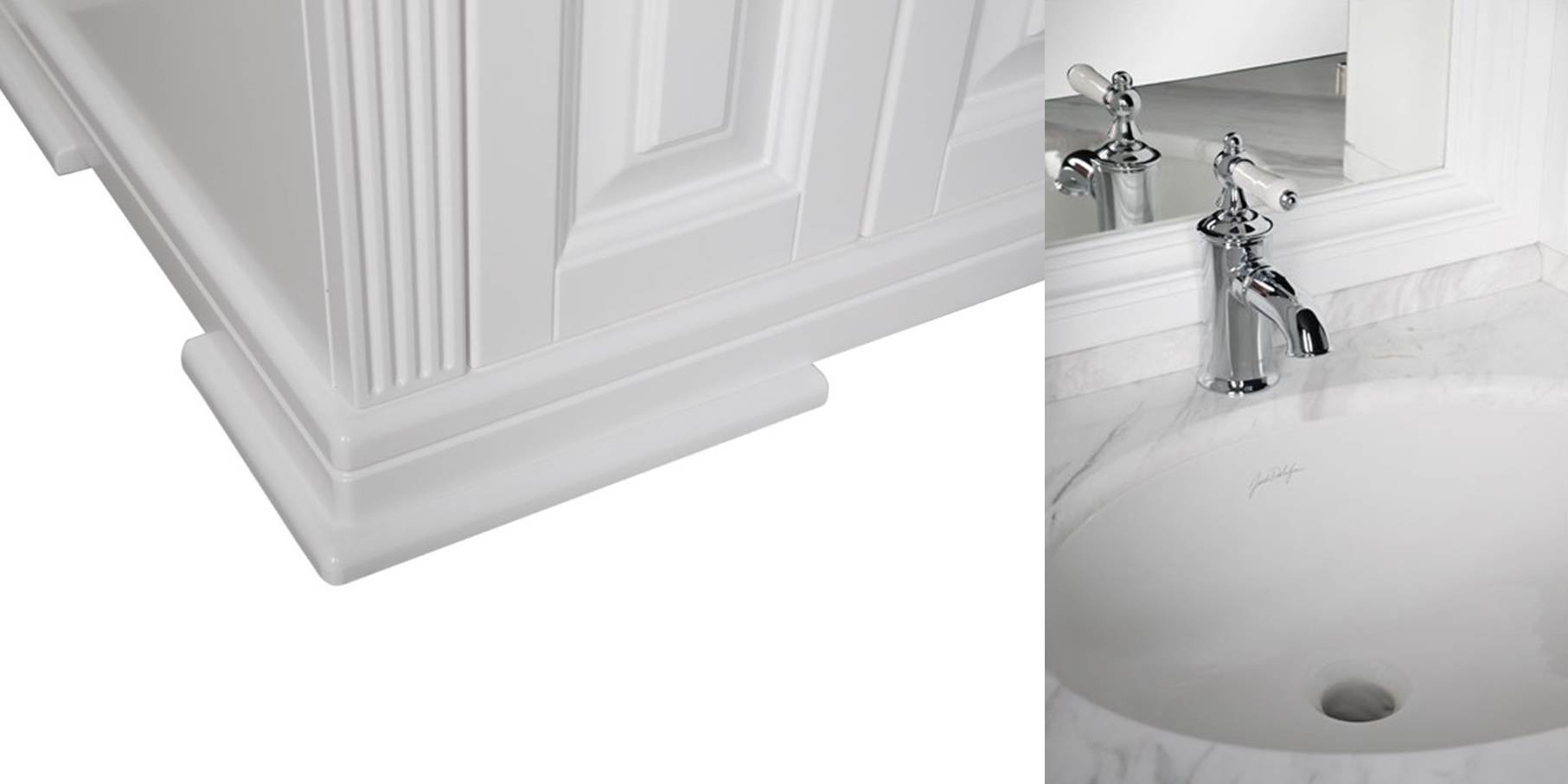 Комплект мебели Aquanet Кастильо 140 белый 00182698 - Вид №4