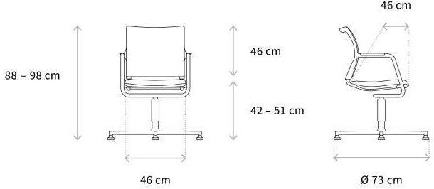 Wagner Кресло вращающееся на 4 спицы с подлокотниками Titan sun-id-1443025 - Вид №6