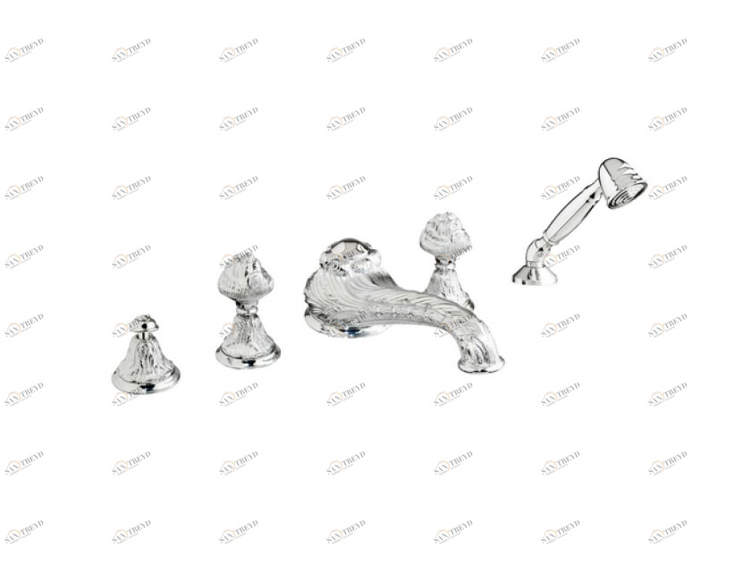 230416.B050.00 Набор для ванны с пятью отверстиями Золото 24К Mestre Versailles