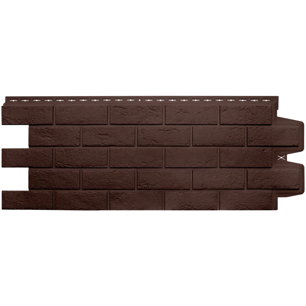 Фасадная панель Grand Line 418x1109 мм кирпич коричневый 0.39 м² 83515702 STLM-2005984 