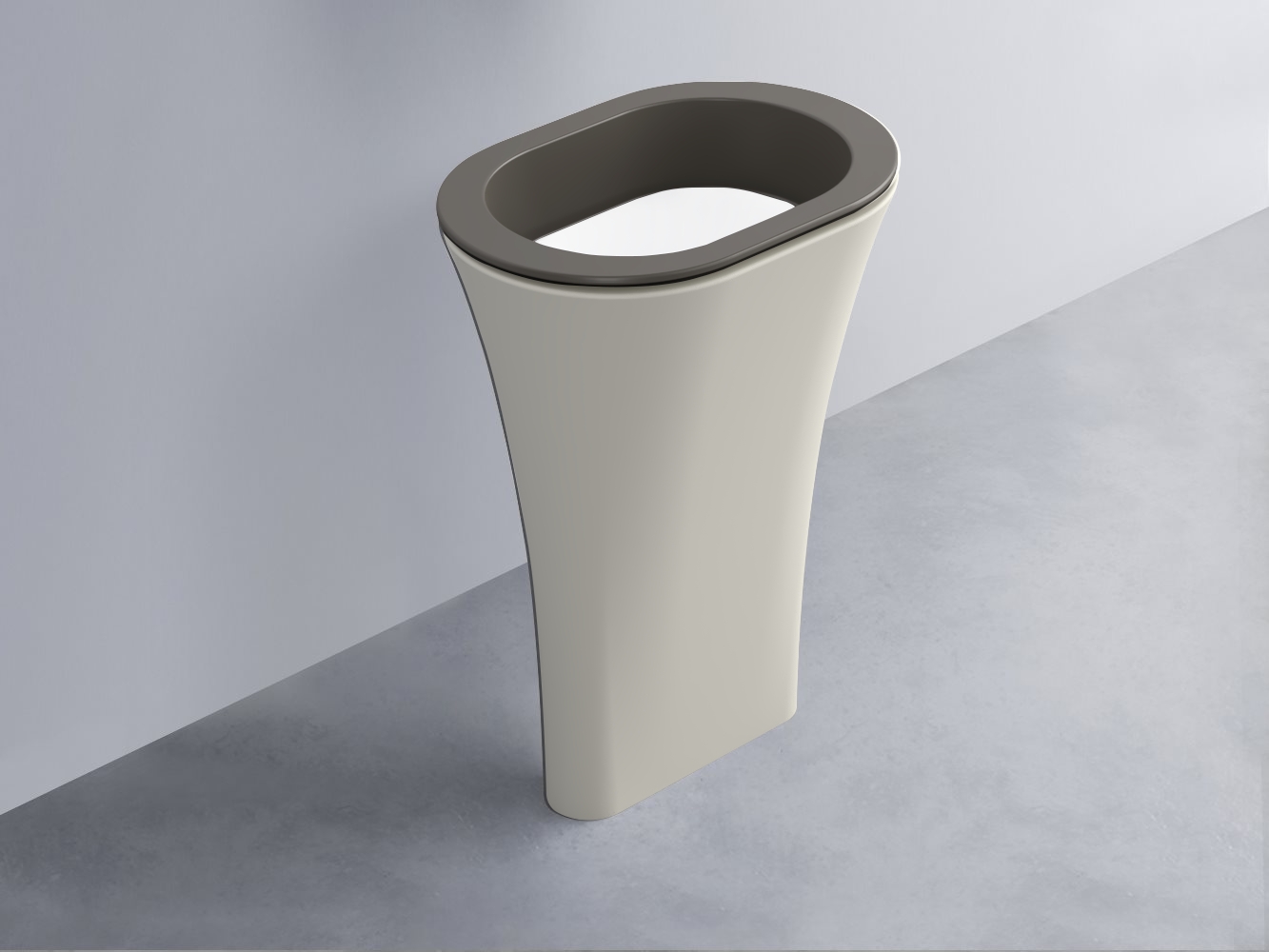 AMLA65-FN+AMPILO-BL+AMCOLO-TL Раковина Amedeo Ovale отдельностоящая cielo Enjoy + Amedeo Ceramica Cielo