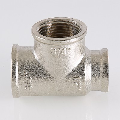 VTr.750.RN.050504 Фитинг резьбовой – тройник переходной Valtec 3/4" х 3/4" х 1/2"  - Вид №4