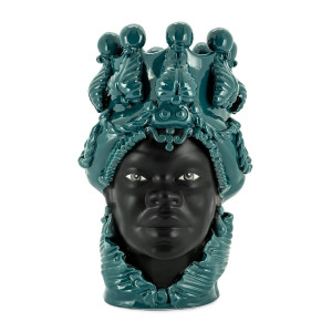 201082-96 ABHIKA ВАЗА MORO BIG LADY SIMPLY MAT TEAL