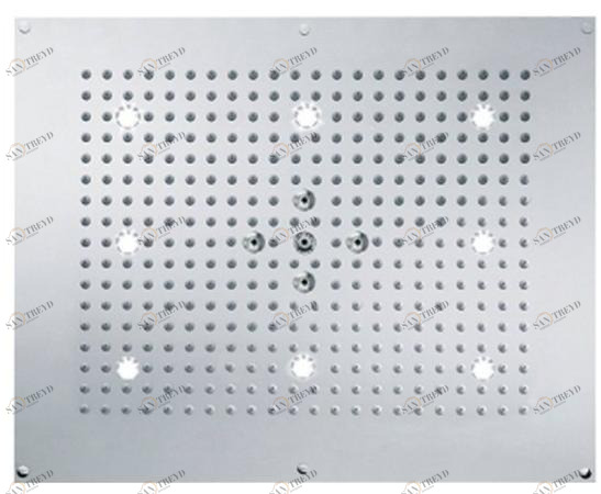 rvb Встроенная лейка душа с подсветкой Slide 8021.--.42