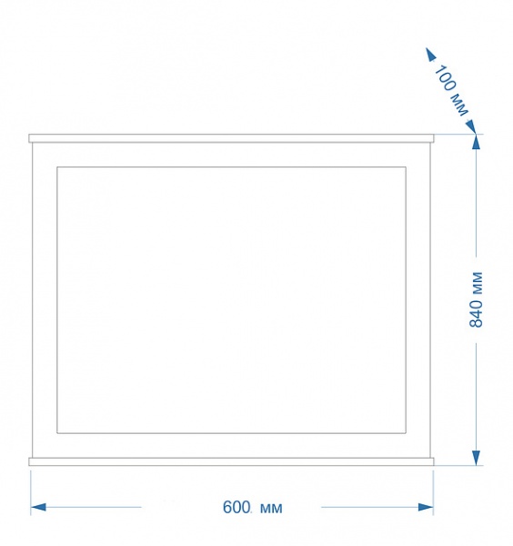 Зеркало Марта - 60 белое факт MISTY 2312152 - Вид №1