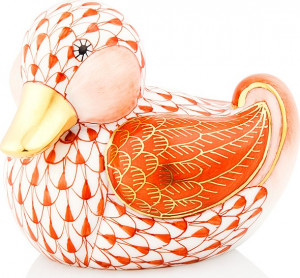 10615699 Herend Фигурка 6см "Щегольская уточка" Фарфор