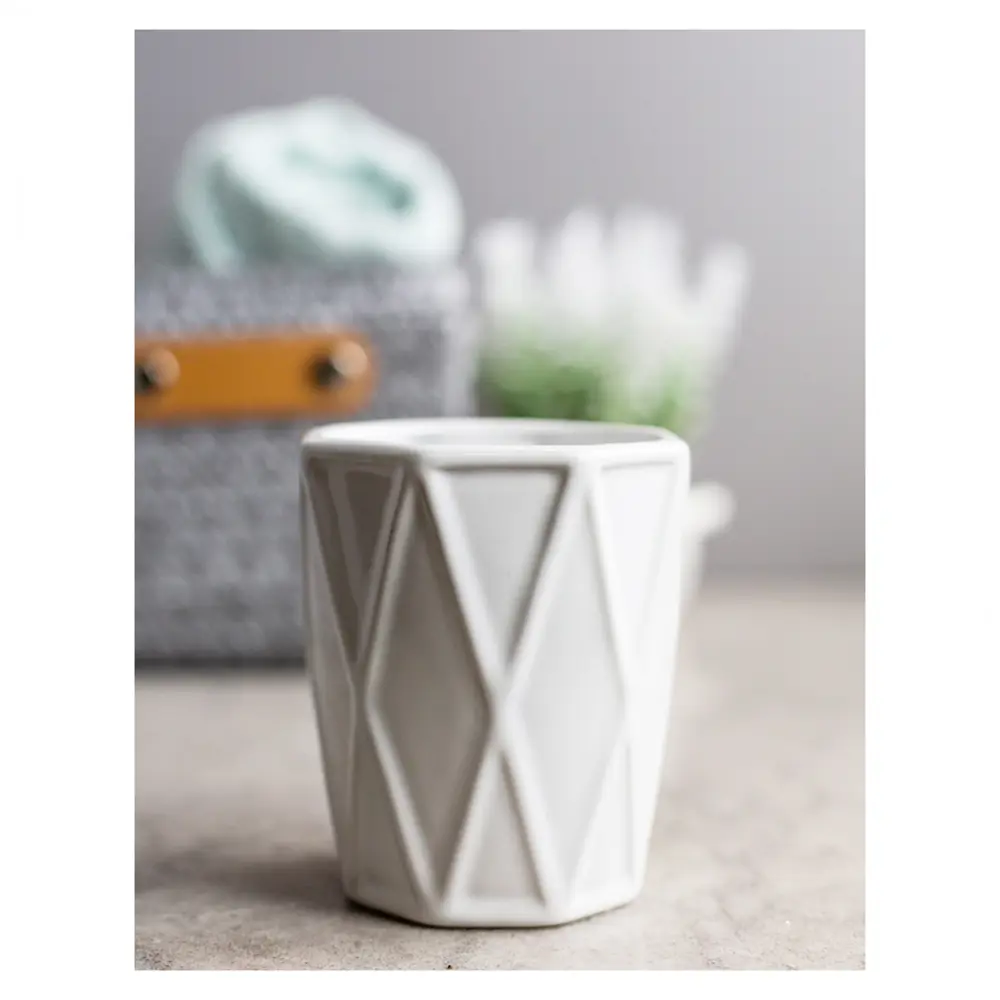 BATH PLUS Latte - керамический стакан для зубных щеток в белом цвете 89380474 STLM-1574282 - Вид №3